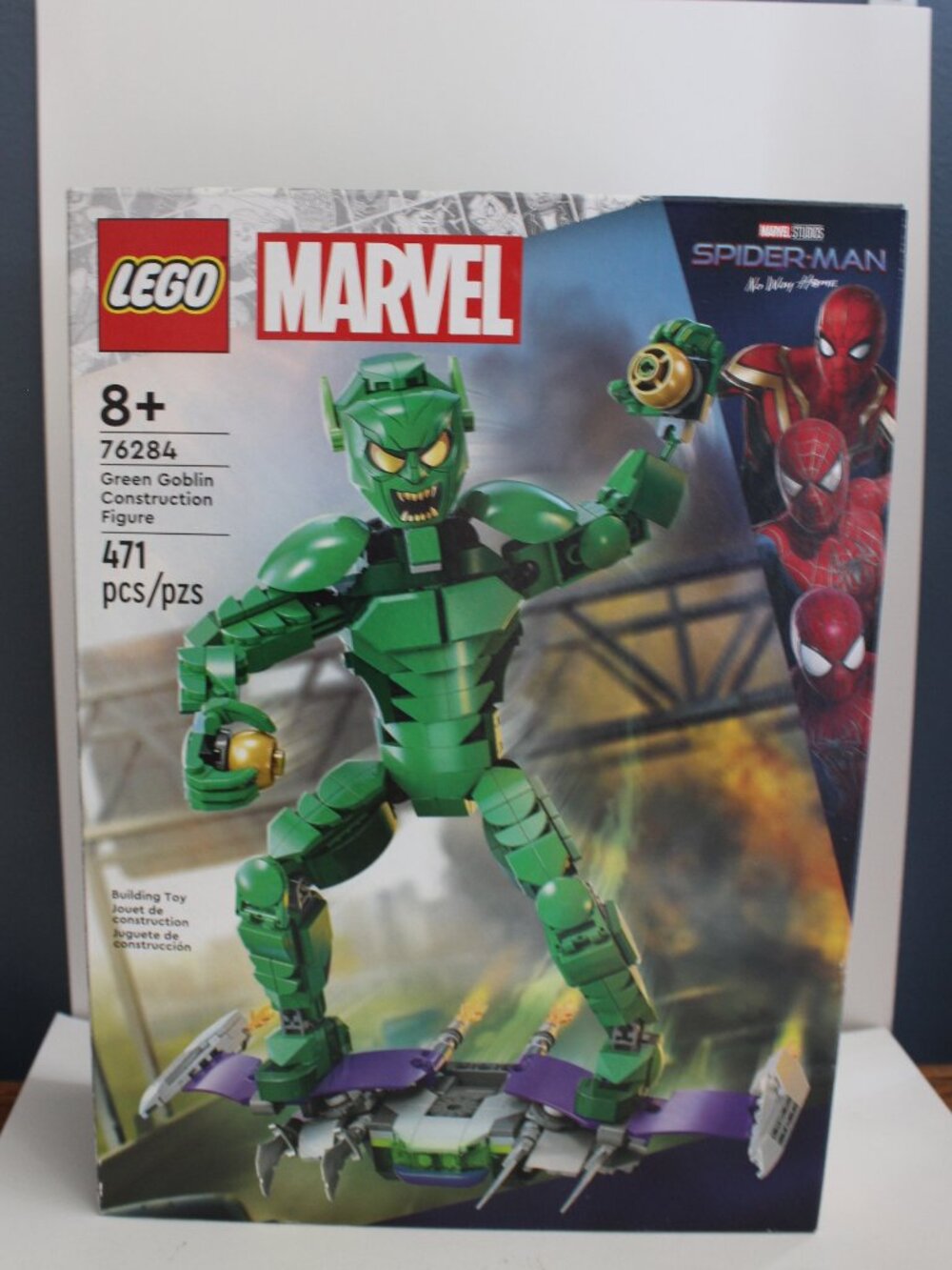 LEGO Marvel Green Goblin Construction Figure New 76284